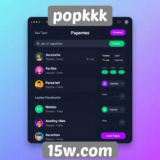 Mudanças recentes na interface do popkkk